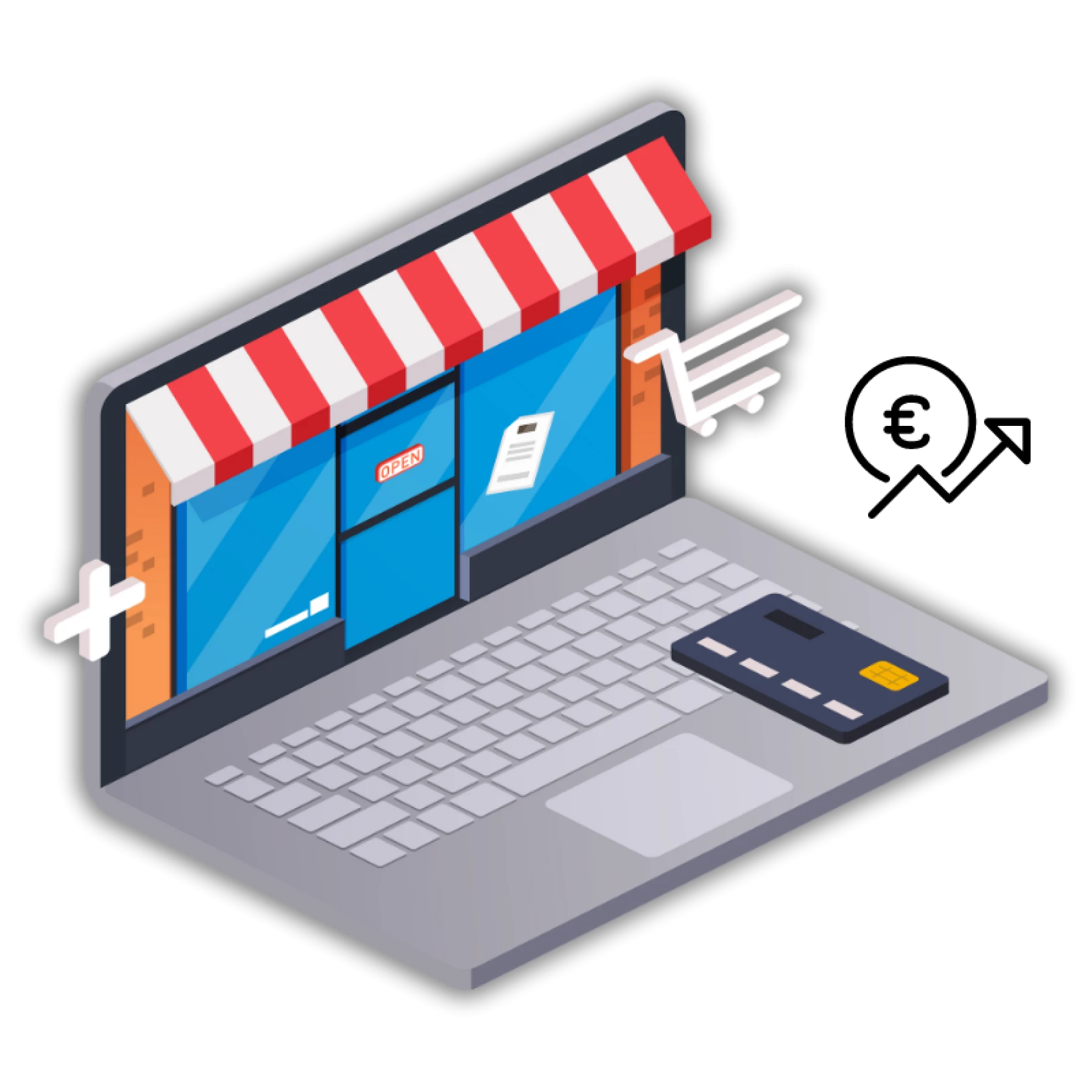 illustration boutique en ligne